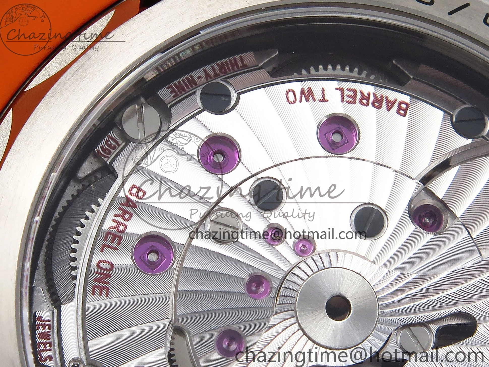 0415 Comfortable Planet Ocean 43.5mm SS VSF 1:1 Best Edition Black Orange Bezel Gray Dial on Nylon Strap A8900 Super Clone V 7730